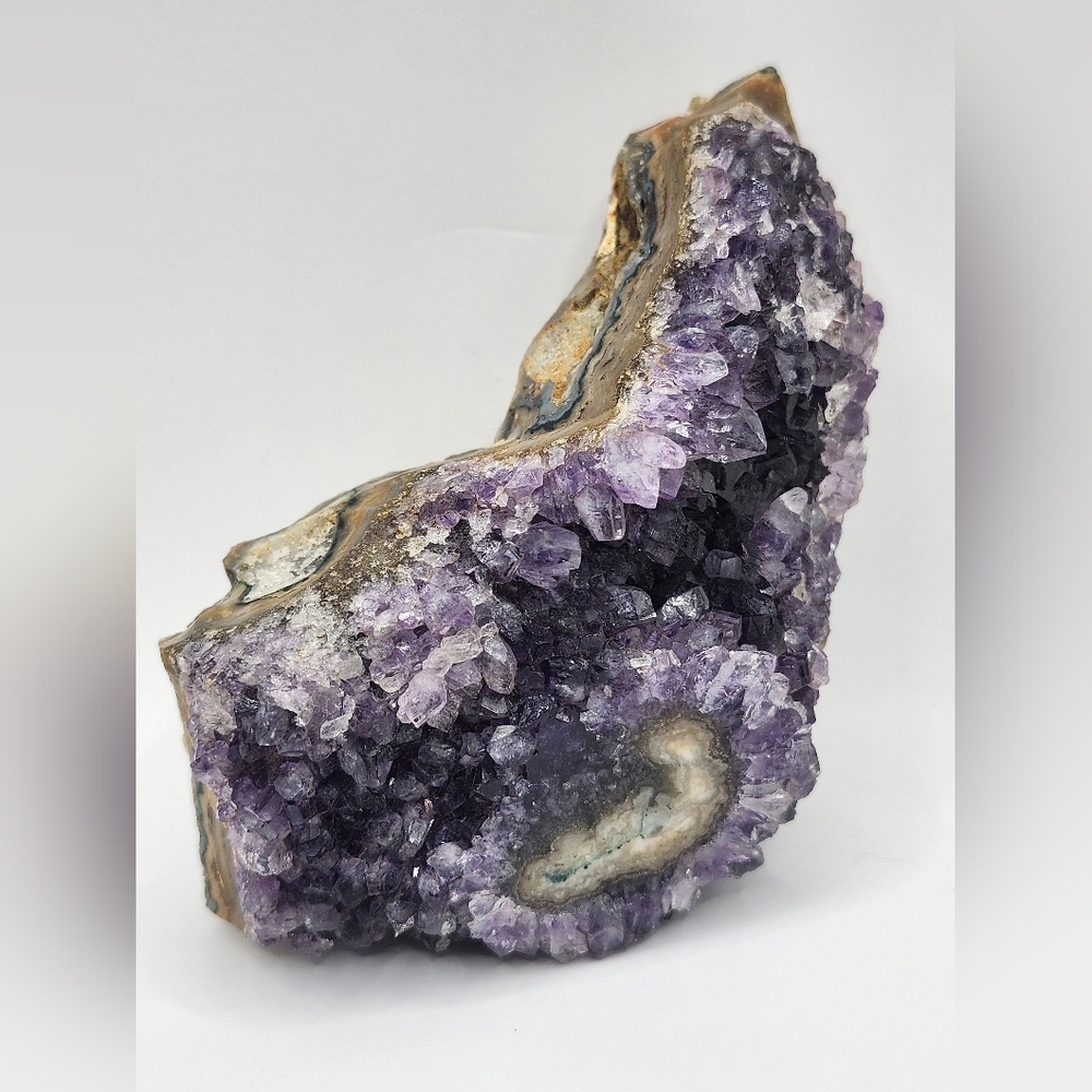 Natural Amethyst Druzy Crystal Geode